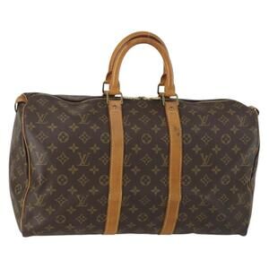 LOUIS VUITTON Monogram Keepall 45 Boston Bag M41428 LV Auth am10368